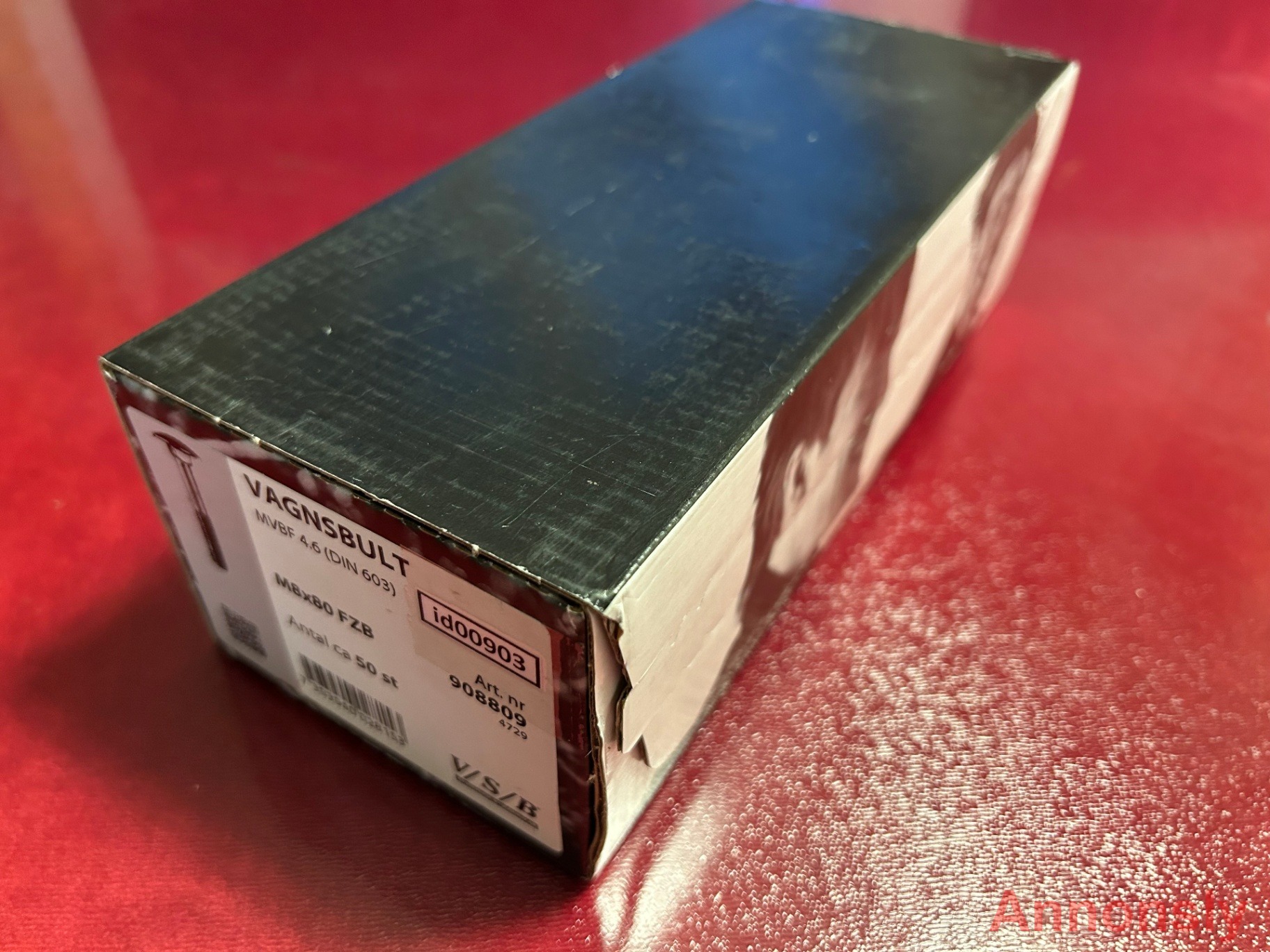 Vagnsbult (id00651) VSB M8x80 mm 4x50 stycken EAN 7393940028153 Totalt 7,3 kg – bild 2