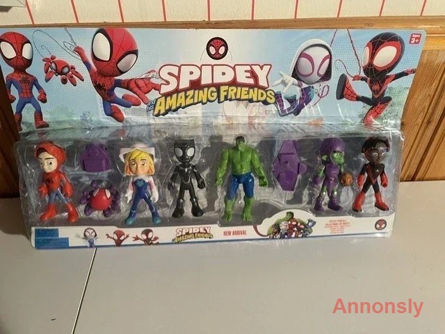 spiderman frinds 7 st figurer
