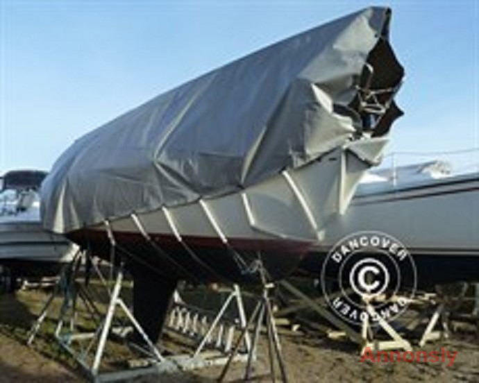 Presenning 7 x 5 m  PVC 500 g/m² Grå Nu! 2027:-