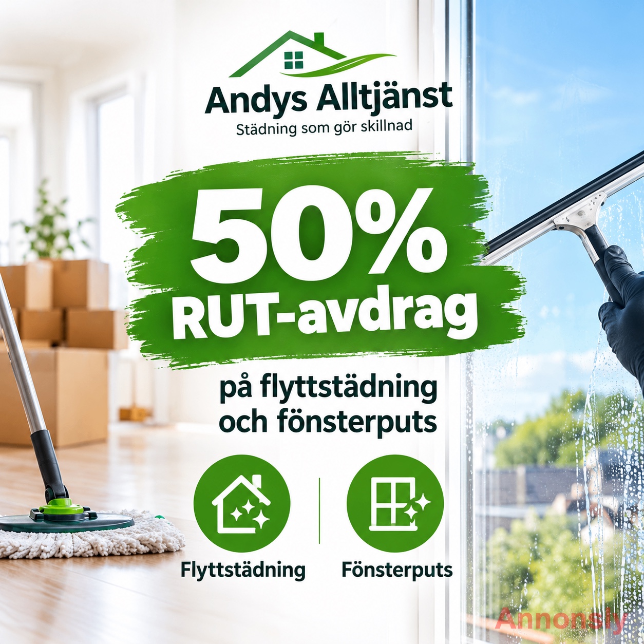 Fönsterputsning Trollhättan, Vänersbord och Uddevalla