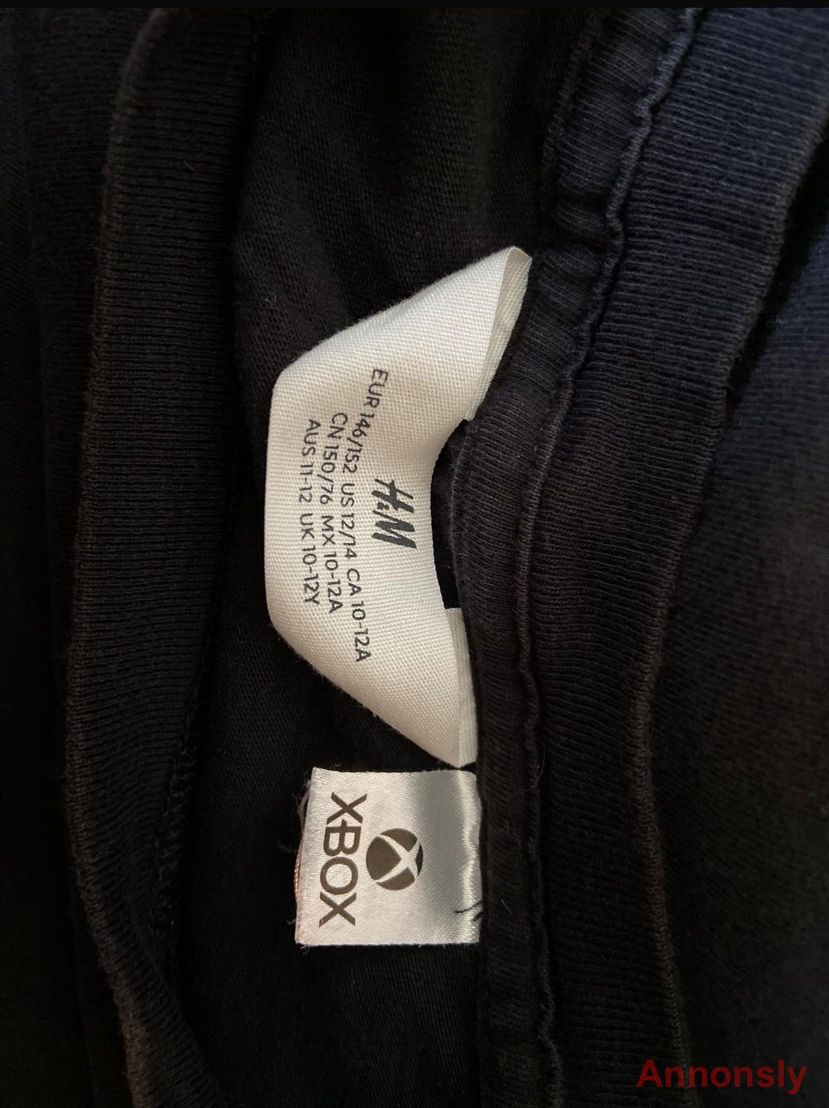 XBOX x H&M SVART GAMING T-SHIRT – 146/152 – 90 KR – bild 2