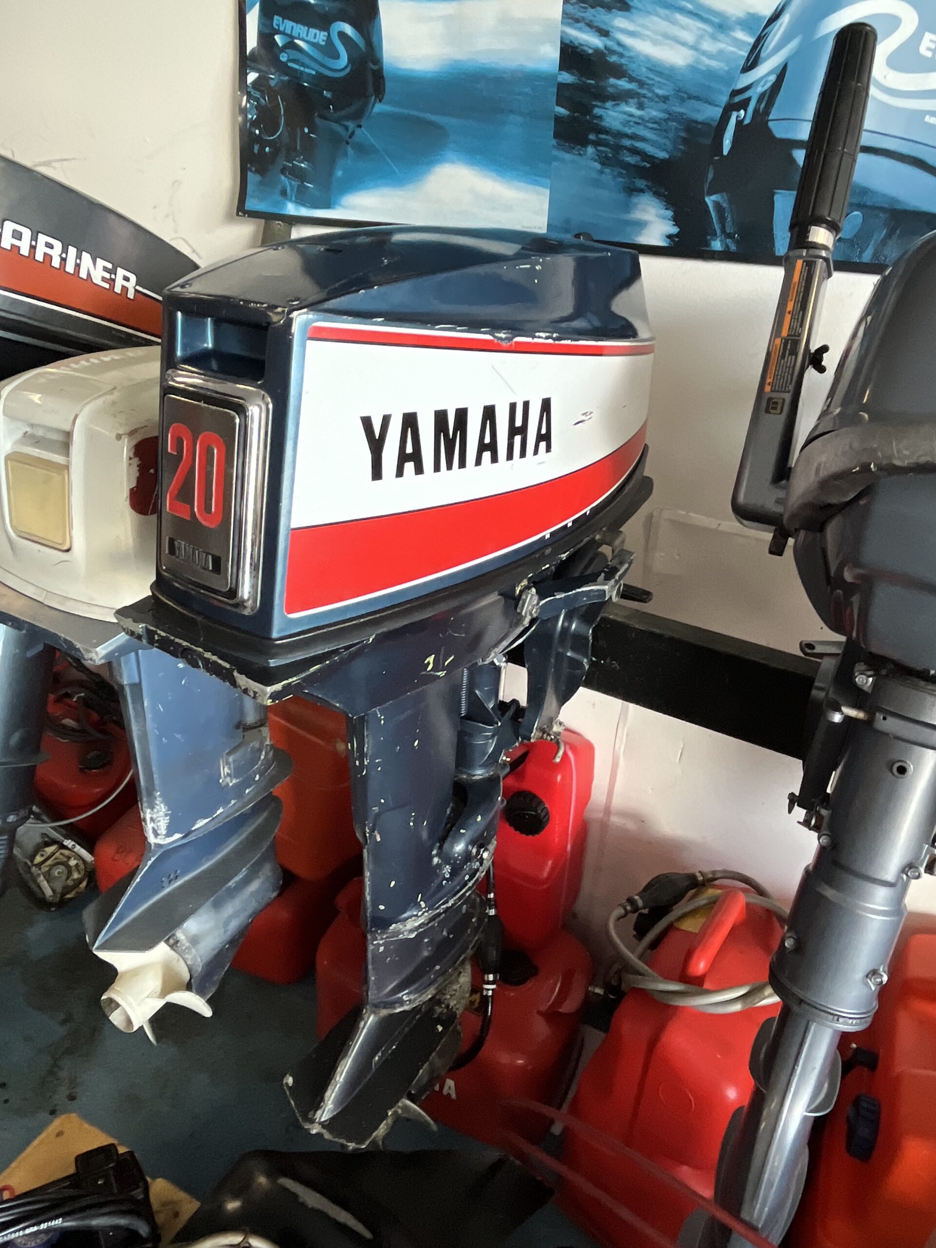 Yamaha 20 hk 2-takt – lång rigg – rorkult
