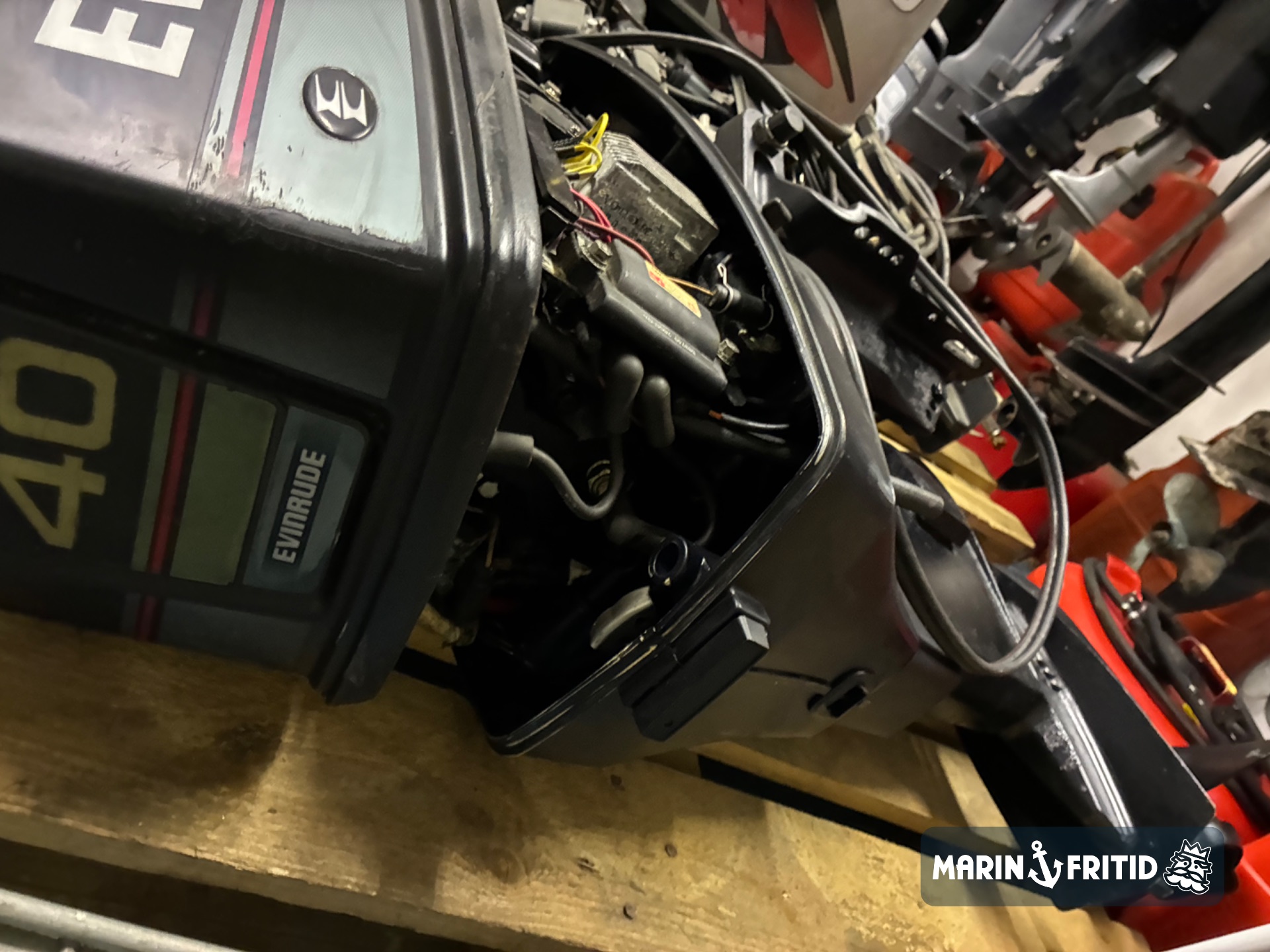 Evinrude 40 Kort Rigg elstart reglage – bild 4