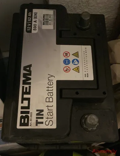 Biltema bilbatteri 12V 62Ah 590A – sparsamt använt