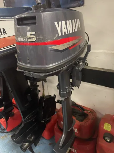 Yamaha 5 hk, rorkult, manuell start, lång rigg, 2-takt